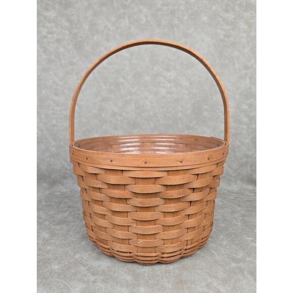 Longaberger Large Fruit Basket and Protector 13" Diameter - Picture 1 of 5